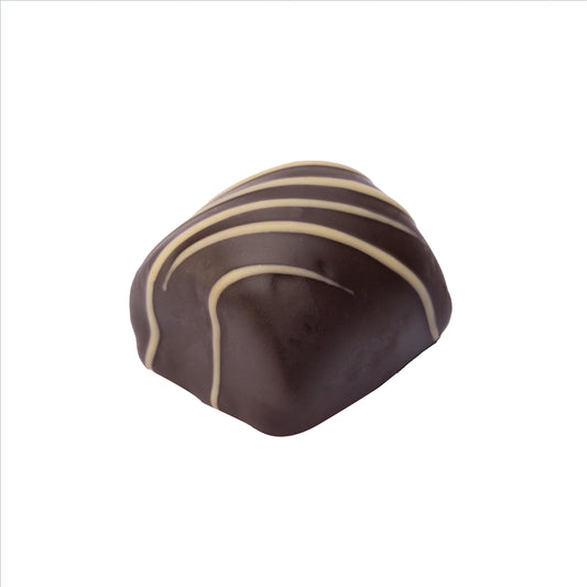 Narancsos-csokis marcipán desszert. Orange-chocolate marzipan dessert. Orangen-Schokoladen-Marzipandessert.