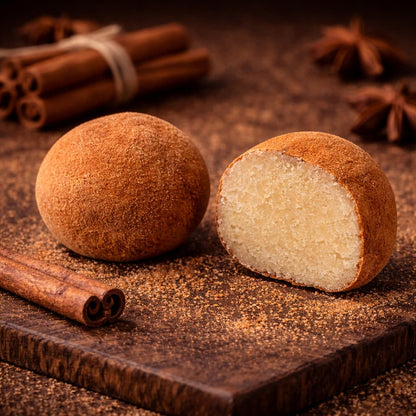 Fahéjas Marcipán Burgonya desszert. Cinnamon marzipan potato dessert. Zimt-Marzipankartoffel-Dessert.