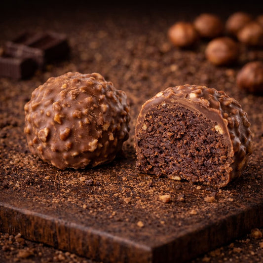 Ferrero marcipán desszert. Ferrero marzipan dessert. Ferrero-Marzipandessert.